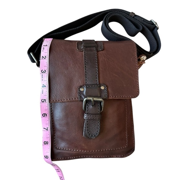 India Brown Leather Crossbody Bag - Picture 13 of 15